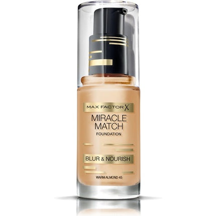 Max Factor Foundation Miracle Match 30ml Warm Almond 45
