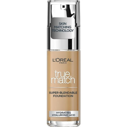 L'Oreal Paris True Match Liquid Foundation with Hyaluronic Acid and SPF 17 6W Golden Honey 30ml
