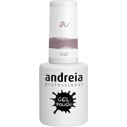 Andreia Semi-Permanent Nail Gel Polish for UV/LED Lamp Intense Shine and 4 weeks Lasting French Manicure Nail Gel Varnish Colour BA2 Pink Shades of Red 10.5ml