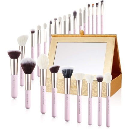 Jessup Makeup Brushes Set Professional Eyeshadow Blending Powder Foundation Blusher Concealer 25pcs with Cosmetics Storage Box - Blushing Bride T295 X-Blushing Bride+Storage Box