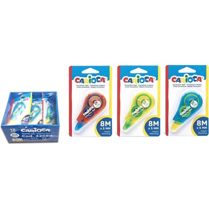 CARIOCA CORRECTOR TAPE Concealer on Tape Opaque and Rewritable