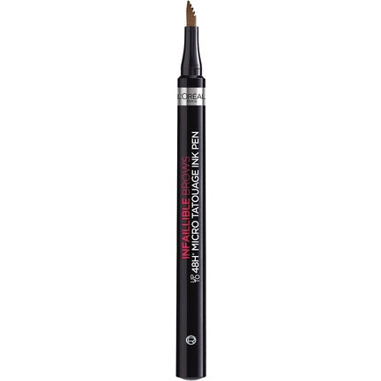 L'Oreal Paris Unbelieva Brow Micro Tattoo 105 Brunette Smudge-Proof Felt Tip