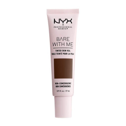 NYX PROFESSIONAL MAKEUP Bare With Me Tinted Skin Veil Lightweight BB Cream Deep Espresso 0.9 Fl Oz