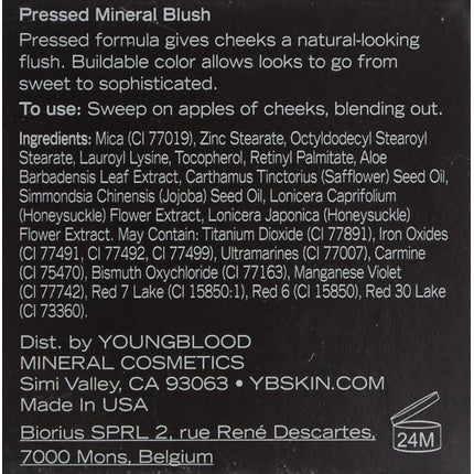 YOUNGBLOOD Pressed Mineral Blush 0.10 Oz Sugar Plum