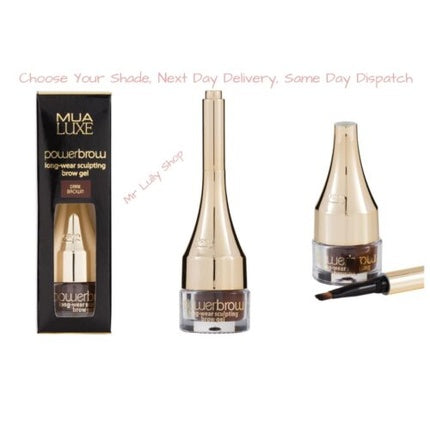 MUA Luxe Power Brow Long Wear Shaping Eyebrow Gel Pomade with Brush