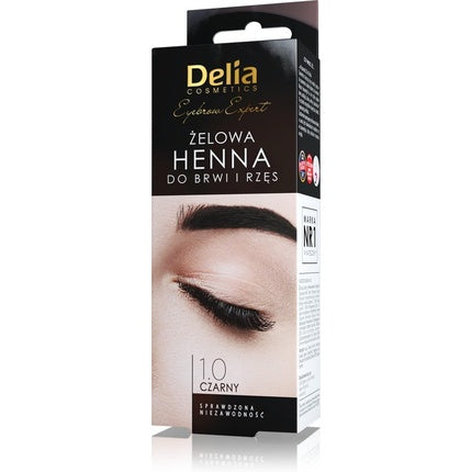 Delia Cosmetics Black Eyebrow & Eyelashes Tint Innovative Formula 15ml