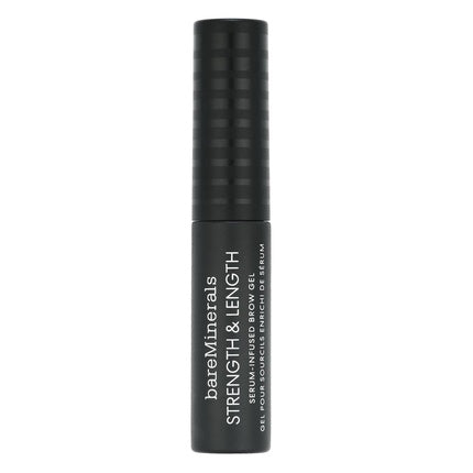 bareMinerals Strength & Length Serum-Infused Brow Gel with Plant-Based Strengthening Serum Vegan Chestnut