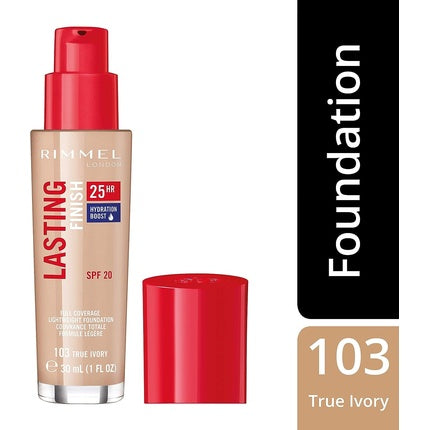 Rimmel Lasting Finish 25 Hour Foundation True Ivory 30ml