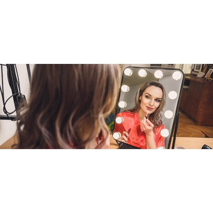 Humanas HS-HM01 Makeup Mirror with LED Lighting - Black