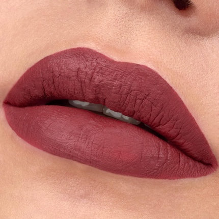 Essence 8h Matte Liquid Lipstick Highly Pigmented with Smudge-proof Matte Finish Vegan and Cruelty Free 08 Dark Berry