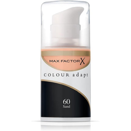 Max Factor Colour Adapt Skin Tone Adapting Make Up Pump 34ml 60 Sand Brown