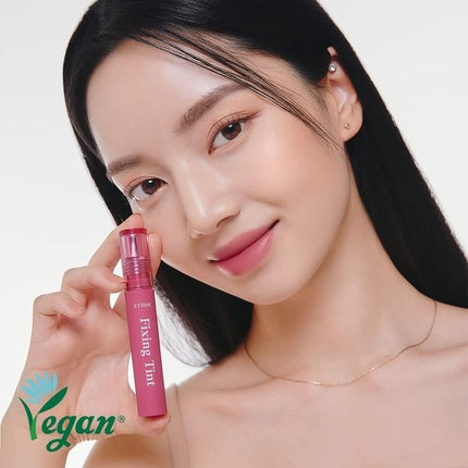 Etude House Fixing Tint #11 Rose Blending Long Lasting High Pigmented Liquid Lipstick Waterproof Lightweight Matte Finish Lip Stain Full Coverage