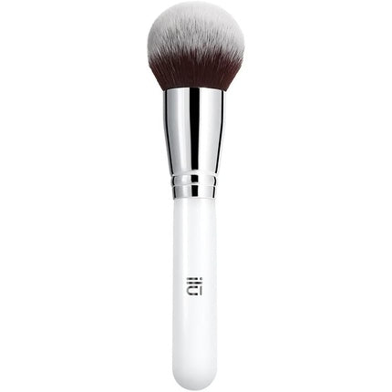 T4B ILU 200 Series Face Makeup Powder Brush for Loose and Pressed Powder, Blush, Bronzer, Highlighter, with Taklon Bristles, White 209