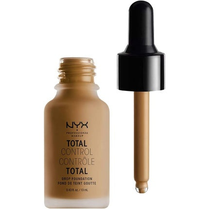 NYX Professional Makeup Total Control Drop Foundation Precise Dosage Buildable Coverage Long Lasting Vegan Formula Matte Finish Shade Cappuccino