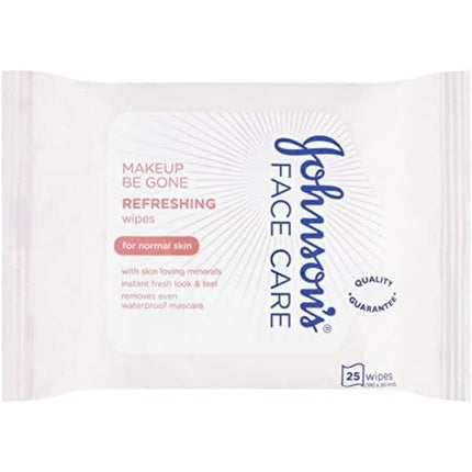 Johnson's Face Care Makeup Be Gone Refreshing Wipes 25