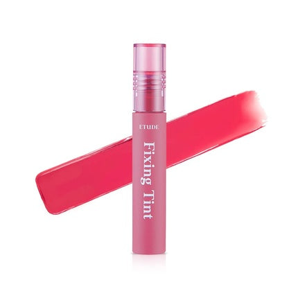 ETUDE Fixing Tint #10 Smoky Cherry Long Lasting High Pigmented Liquid Lipstick Waterproof Matte Finish Lip Stain Full Coverage