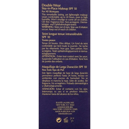 Estee Lauder Double Wear Stay-in-Place Makeup SPF 10 Foundation 1 Fl Oz