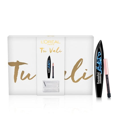 L'Oréal Paris Gift Bag with Mascara and Mini Eye Pencil for Rejuvenated Eyes with Exclusive Toiletry Bag
