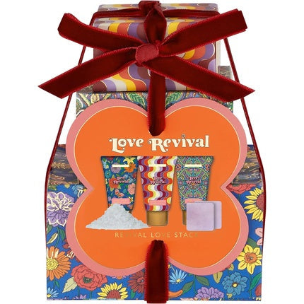 Heathcote & Ivory Love Revival Bath Salts 100g Hand Balm 3 x 30ml Shower Steamer 2 x 30g Rejuvenating Bath and Shower Essentials Stack