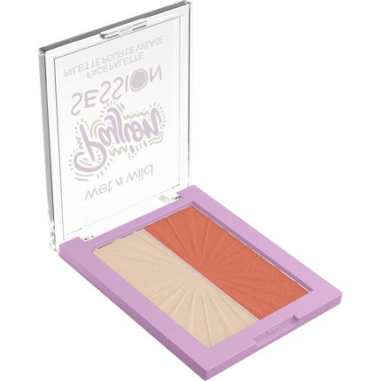 Wet 'n' Wild Face Palette Wild Crush Passion Collection Highlighter and Blusher Duo Infused with Passion Fruit Seed Oil Passion Session Blushlighter Palette Passion Session
