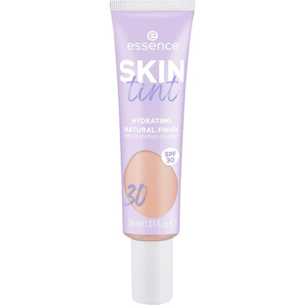 Essence Skin Tint Makeup No. 30 Nude Moisturizing Natural Vegan Oil-Free with UVA and UVB Filters SPF 30 Fragrance-Free 30ml