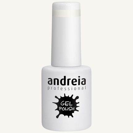 Andreia Semi-Permanent Nail Gel Polish for UV/LED Lamp Intense Shine and 4 weeks Nail Gel Varnish Colour 248 Pearl White 10.5ml