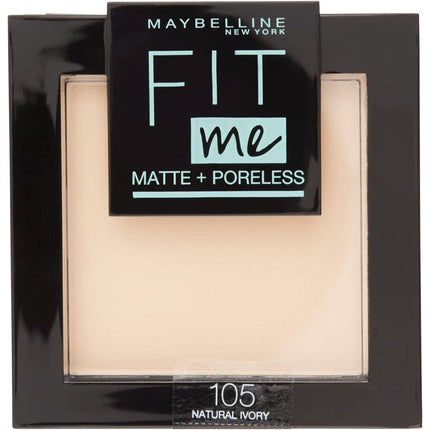 Maybelline Fit Me Matte Poreless Pressed Powder - 105 Natural Ivory, 9g