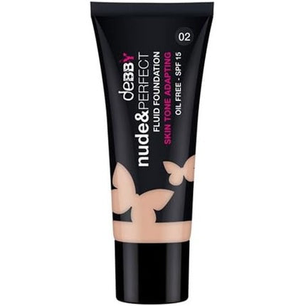 DEBBY Nude Perfect Fluid Foundation 02 Makeup and Cosmetic