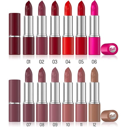 Bell Colour Satin Effect Lipstick 6 Variety Tones 148 Tea Rose