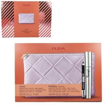 Pupa Vamp Pochette Mascara Black + Pencil Eyes Eyeliner Kajal Eyeshadow 3631