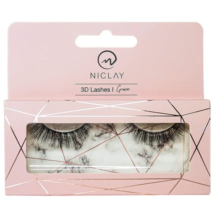 NICLAY 3D Eyelash Crown 3D Lashes High-Quality Artificial Makeup Professional Lashes Up to 30 Applications Grace