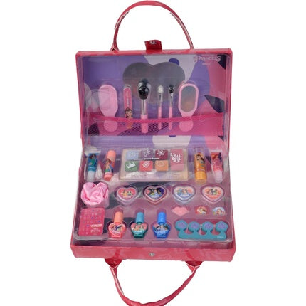 Lip Smacker Disney Princess Weekender Case All-in-One Hard Tote Bag Beauty Essentials 20+ Pieces