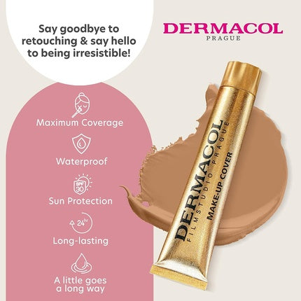 Dermacol DC Full Coverage Foundation Long Lasting Waterproof Makeup