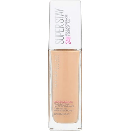 Maybelline New York Superstay 24 Hour Longlasting Foundation Lightweight Feel Water and Transfer Resistant 30ml Shade 46 Warm Honey