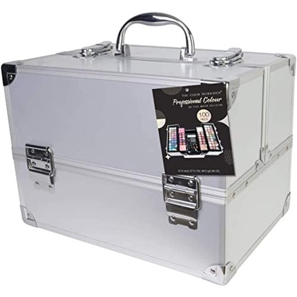 The Color Workshop Hello Beautiful Makeup Palette Professional Set with Eyeshadow, Bronzer, Blush, Powder, Eyebrow Pencil and Brushes