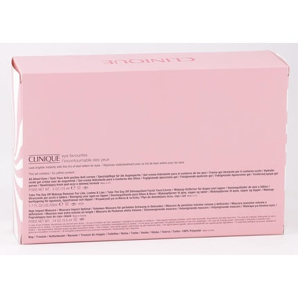 All About Eyes 15ml+ Take The Day Off Makeup Remover 50ml+ High Impact Mascara 3.5ml+ Bag , 3pcs+1Bag
