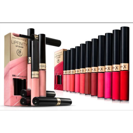 Max Factor Lipfinity Long-Lasting Lip Color Lipstick with Glossy Finish - Choose Shade