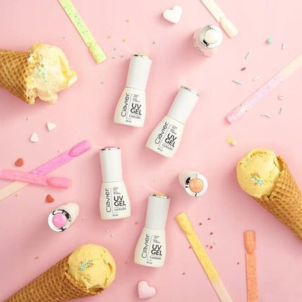 Luxury Nail Hybrid UV Gel Polish 10ml Bottle with Applicator Lasts up to 3 Weeks for UV and LED Lamps Curing 2 Minutes in UV or 30 Seconds in LED Light Device Papita