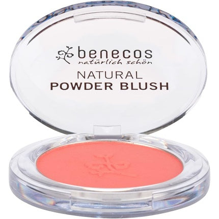 Benecos Natural Powder Blush Coral Red Sassy Salmon - 5.5g