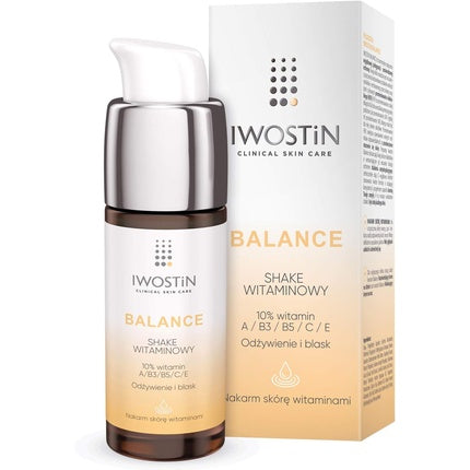 Iwostin Balance Shake Vitamin Complex (A, E, B3, B5, C) Face Serum Nutrition & Glow 30ml