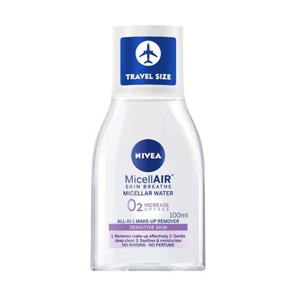 Nivea Micellair Skin Breathe Micellar Make-up Remover Water Travel Size 100ml