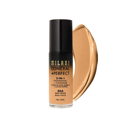 Milani Conceal and Perfect 2 in 1 Foundation + Concealer Deep Beige 30ml