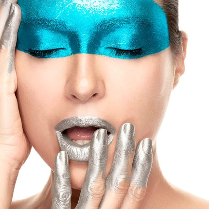 Blue Metallic Eye Shadow Pen Blendable Soft Strong Metallic Eye Color