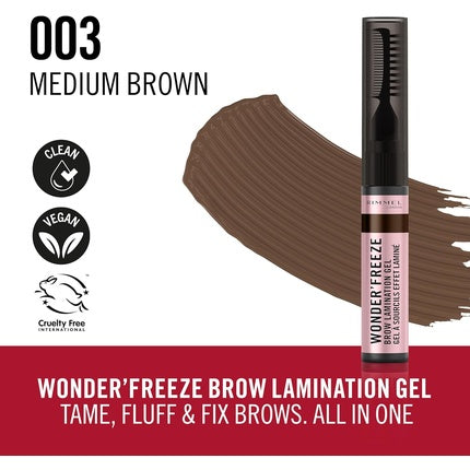 Rimmel Wonder'Freeze Brow Lamination Gel 6g Medium Brown