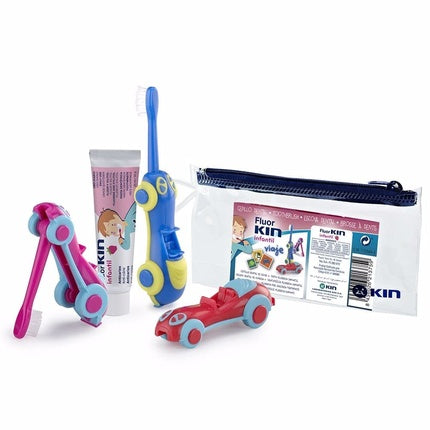 Fluorkin Travel Kit with Mouthwash and Toothpaste - 25 Pieces