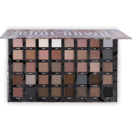 W7 Cool Down Pressed Pigment Palette 40 High Impact Cool Tone Colors
