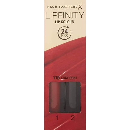 Max Factor Lipfinity Long-Lasting Two Step Lipstick 115 Confident 4.2g