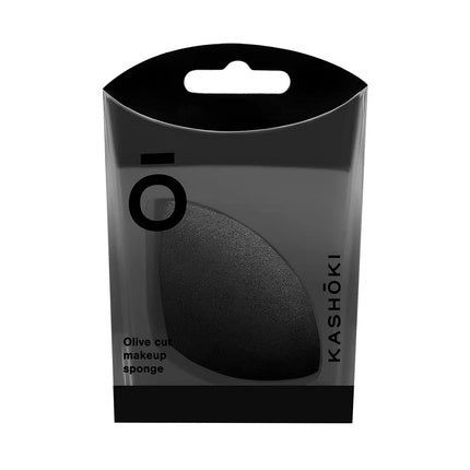 TB Tools for Beauty T4B Kashoki Olive Cut Makeup Sponge for Foundation and Concealer - Plastic and Latex-Free, Washable and Durable - Black, 20 Pack