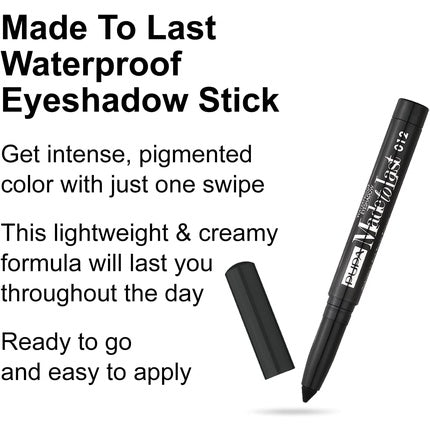 Pupa Made To Last Waterproof Eyeshadow 012 Extra Black 1g