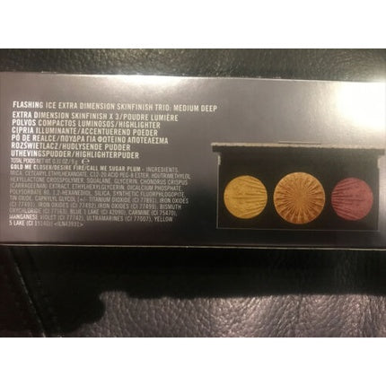 M.A.C Flashing Ice Extra Dimension Skinfinish Trio Shade Medium Deep
